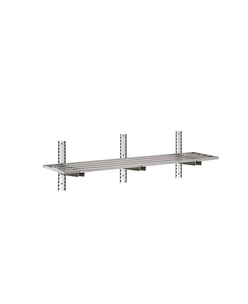 Etagère murale ajourée en inox 800 x 400 x 350 mm | CUIST STSA084