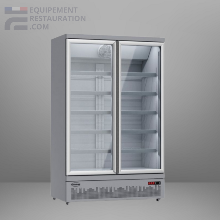 Congélateur 2 portes vitrées