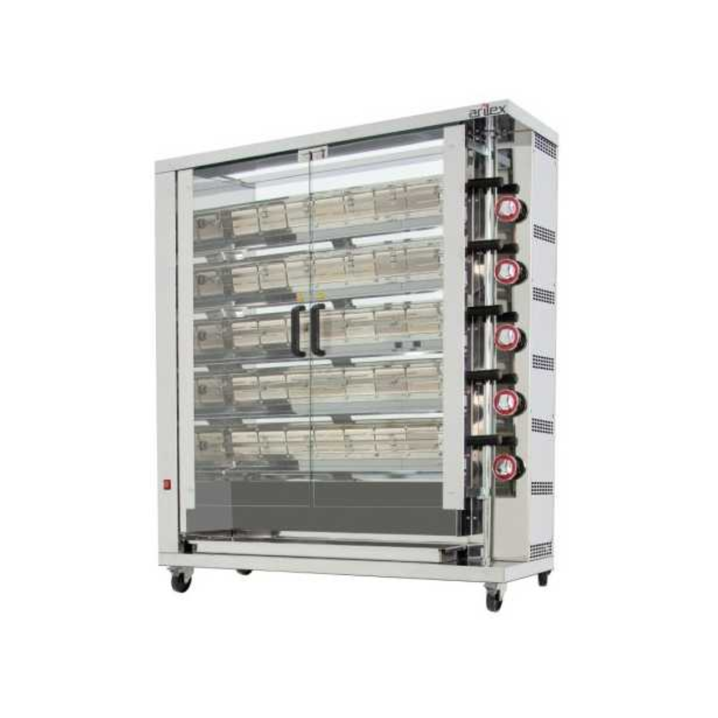 Rôtissoire à 5 broches gaz Arilex - 20 à 30 poulets