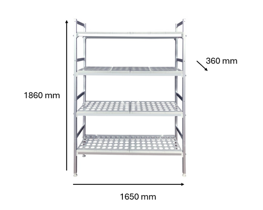 Rayonnage chambre froide 1650 x 360 x 1860 | CUIST BW812510