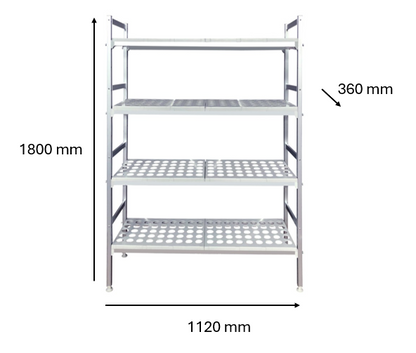 Rayonnage chambre froide 1120 x 360 x 1800 | CUIST BW812510