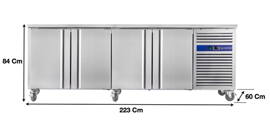 Meuble table congélateur – 4 portes pleines | CUIST SNACK4100BT