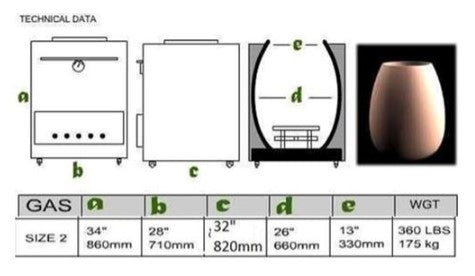 FOUR TANDOORI - Medium Oven Size 2 - 710x835x900 mm