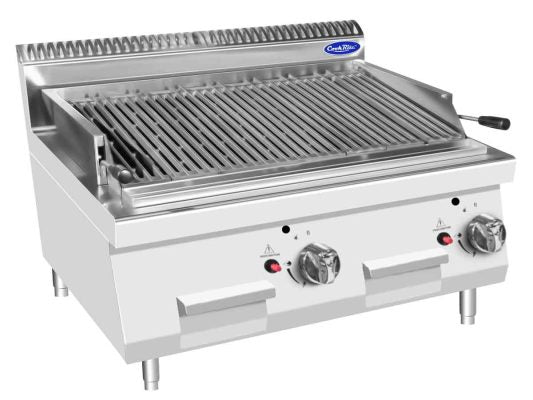 Grill gaz avec poignées - 2 brûleurs - Inox - AT7G8CM-C - GRILL GAZ