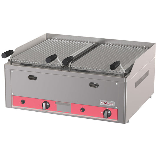 Grill pierre de lave - 2 zones de cuisson - WR-GRL-G8 - GRILL PIERRE DE LAVE