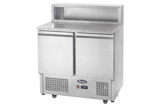 Meuble à pizzas compact GN1/1 positif - 2 portes - Inox - ESL3831GR