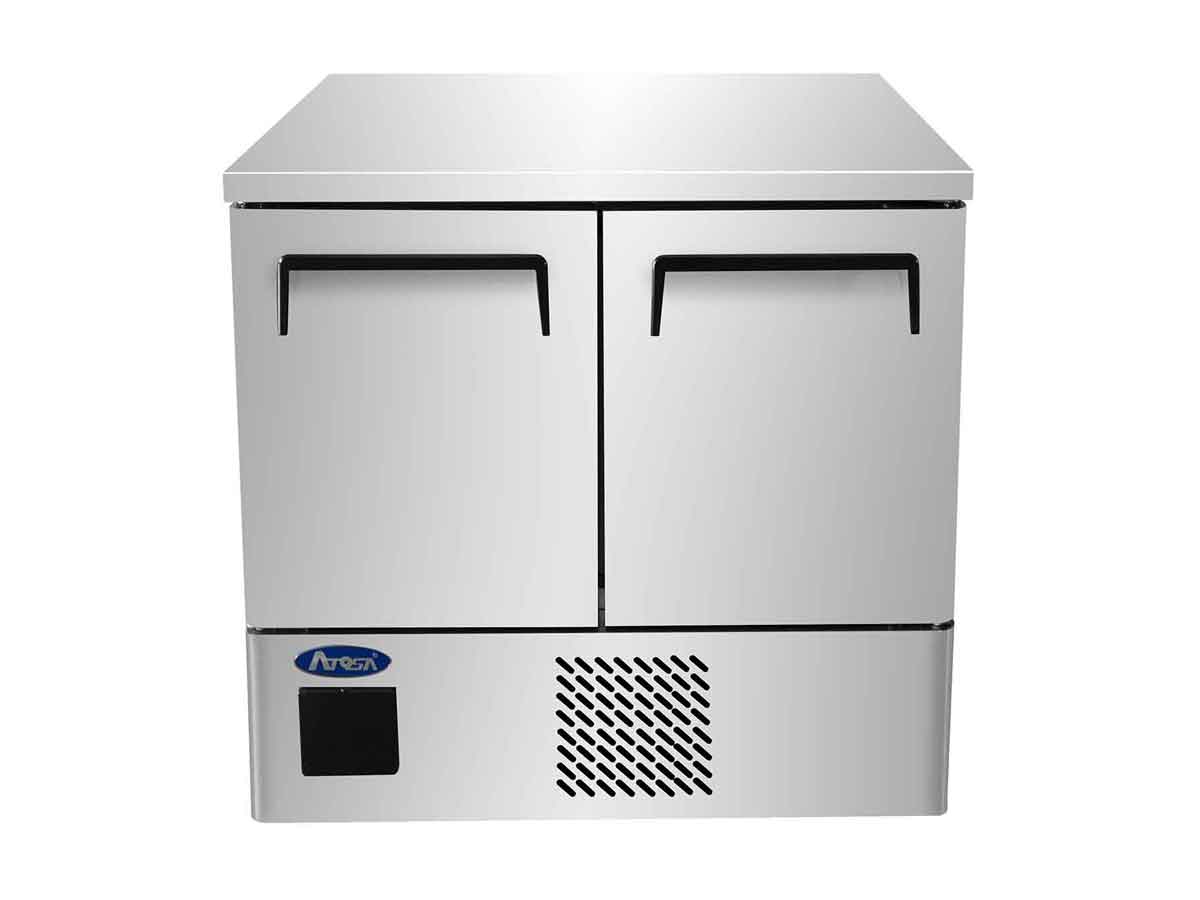 Meuble compact GN1/1 positif - 2 portes - Inox - ESF8R