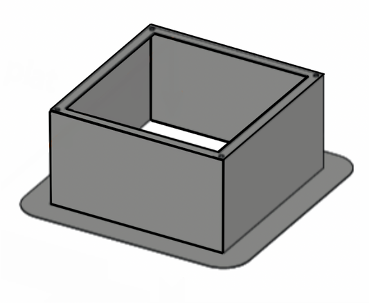 Costière toit plat pour tourelle 040/045/050 | 414050CP | ALVENE