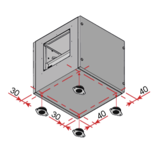 Plots antivibratils pour caisson D3 | 20D3PL | ALVENE