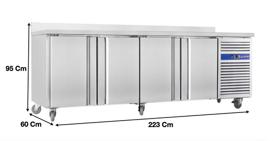 Meuble table congélateur – 4 portes pleines | CUIST SNACK4200BT