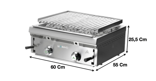 Grillade charcoal 2 zones gaz – Grille Viande, Marque: MAINHO | M04-PBI60