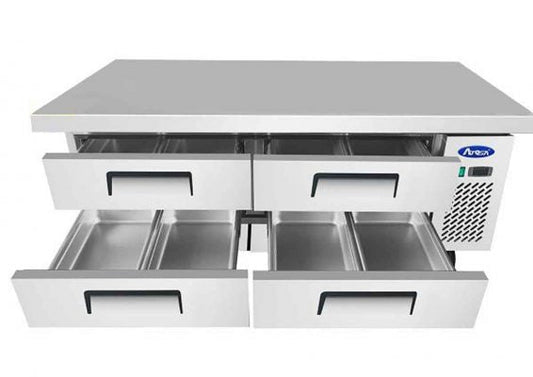 Soubassement réfrigéré - 4 tiroirs - Inox - 340 L - MGF8453GR - SOUBASSEMENT RÉFRIGÉRÉ