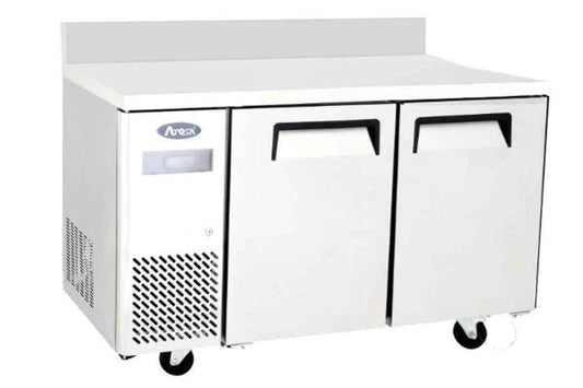Table réfrigérée compacte positive à dosseret - 2 portes - Groupe à gauche - Inox - YPF9022GR-SB - TABLE RÉFRIGÉRÉE